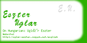 eszter uglar business card